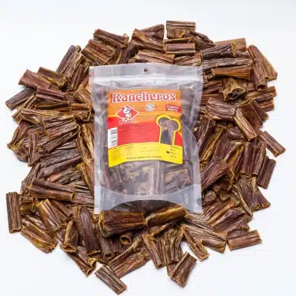 Rancheros My Pet, presentación de 240 gr, en su empaque, snack natural deshidratado para perros