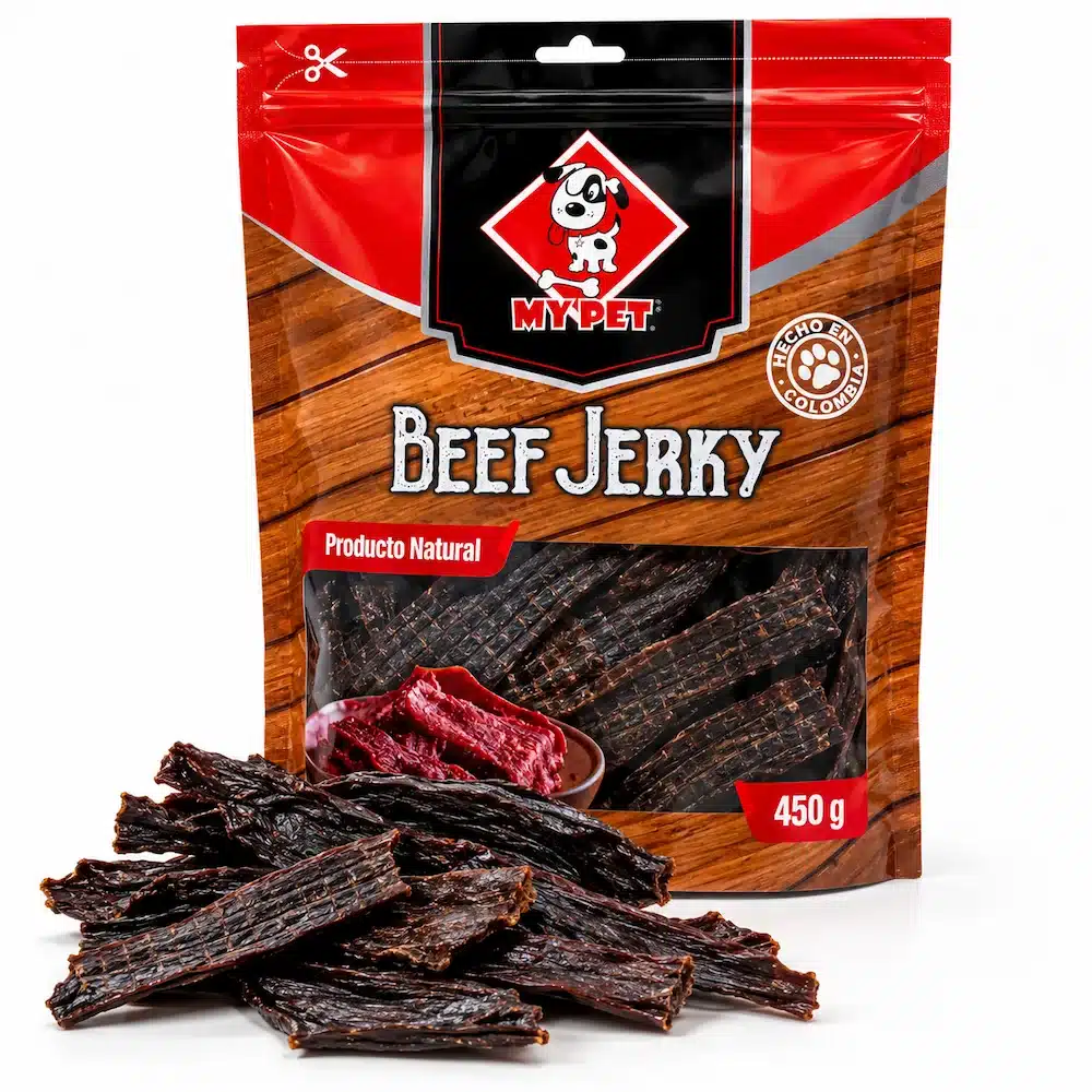Beef jerky My Pet, bolsa de 450 gramos, carne seca para perros