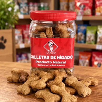 Galletas de hígado de res My Pet en su empaque